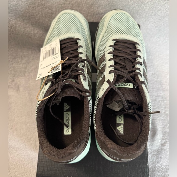 Adidas Women’s Adizero Adios OG Dark Brown Ash Green Sneaker Size 9 - Picture 7 of 9